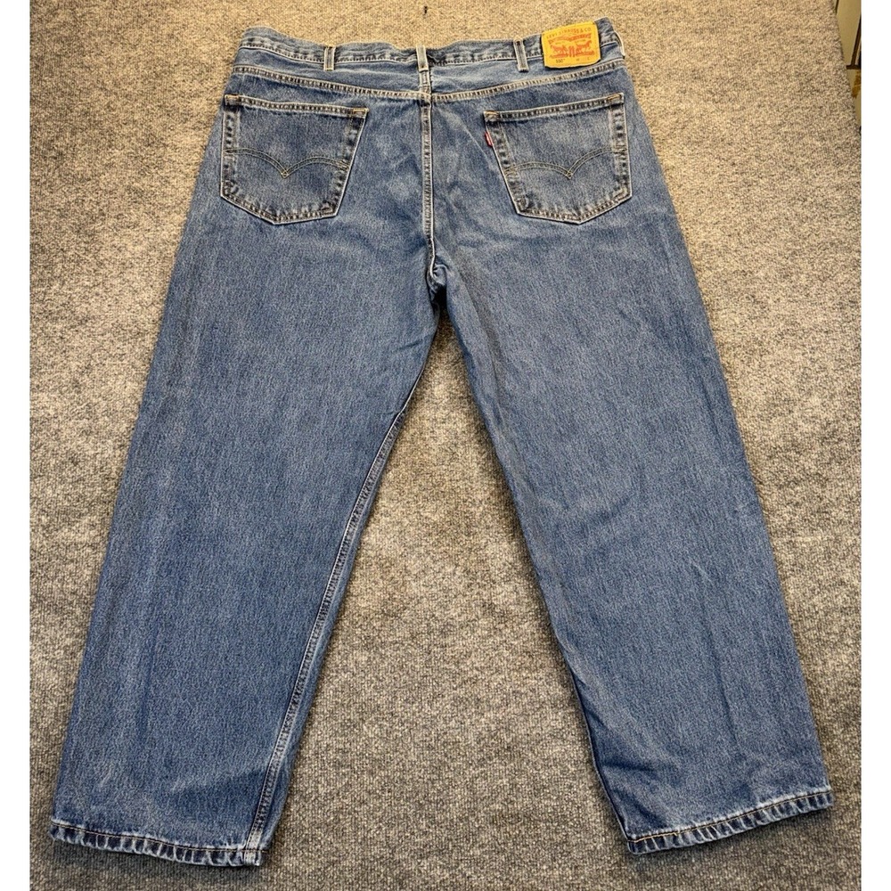 Levis 550 Jeans Men's 46x30 Blue Relaxed Straight Leg Denim 100% Cotton